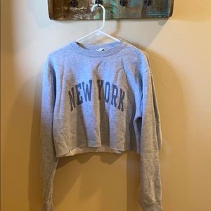 Brandy Melville New York Crop Sweatshirt